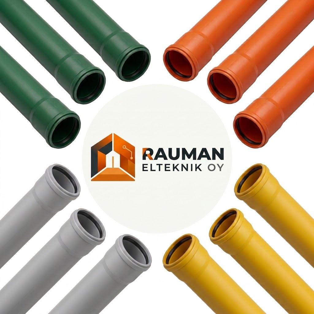 Kaapelinsuojaputkia eri väreissä / Cable protection pipes in various colors